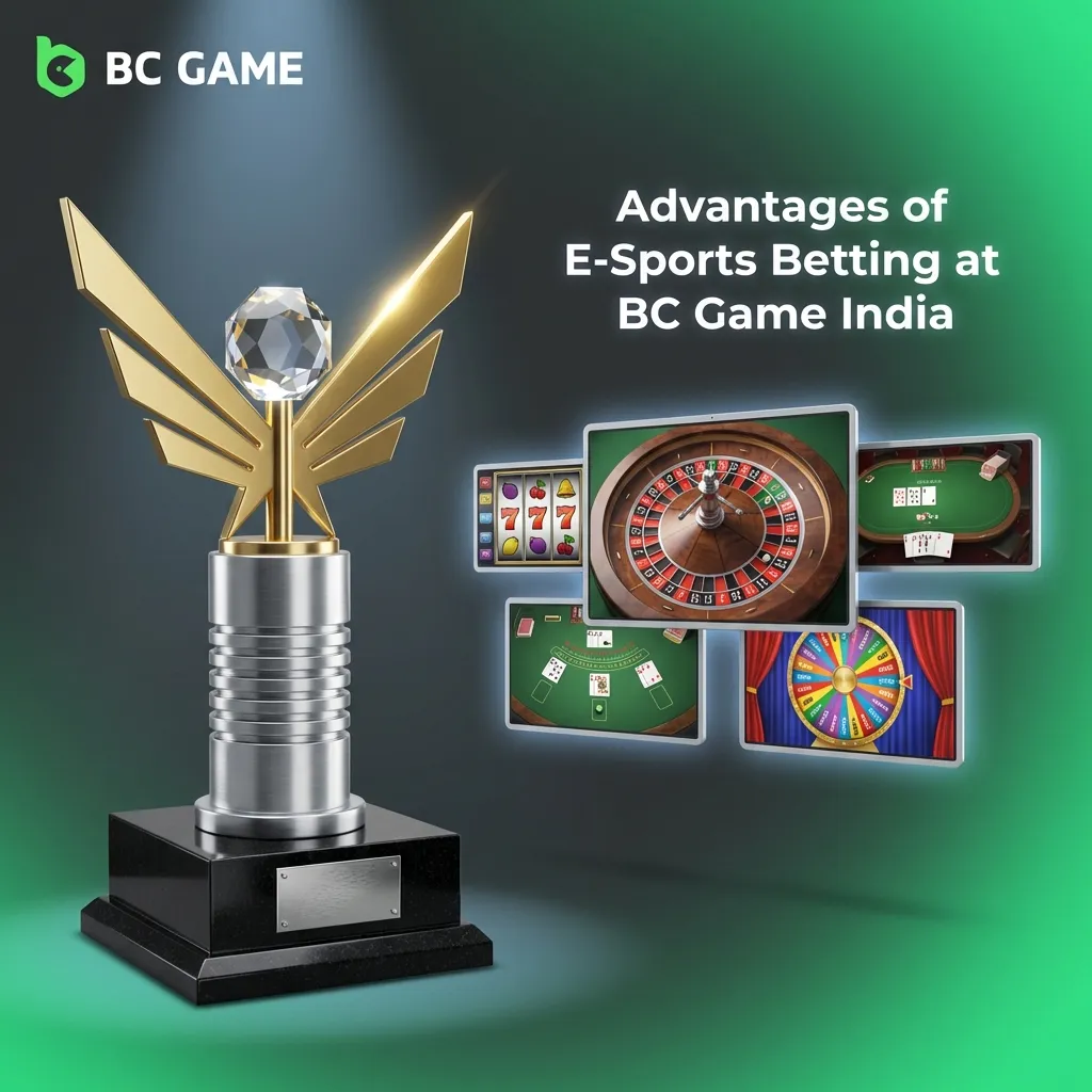 E-sports betting platform interface showing competitive odds, payment options, and mobile app features for Indian users