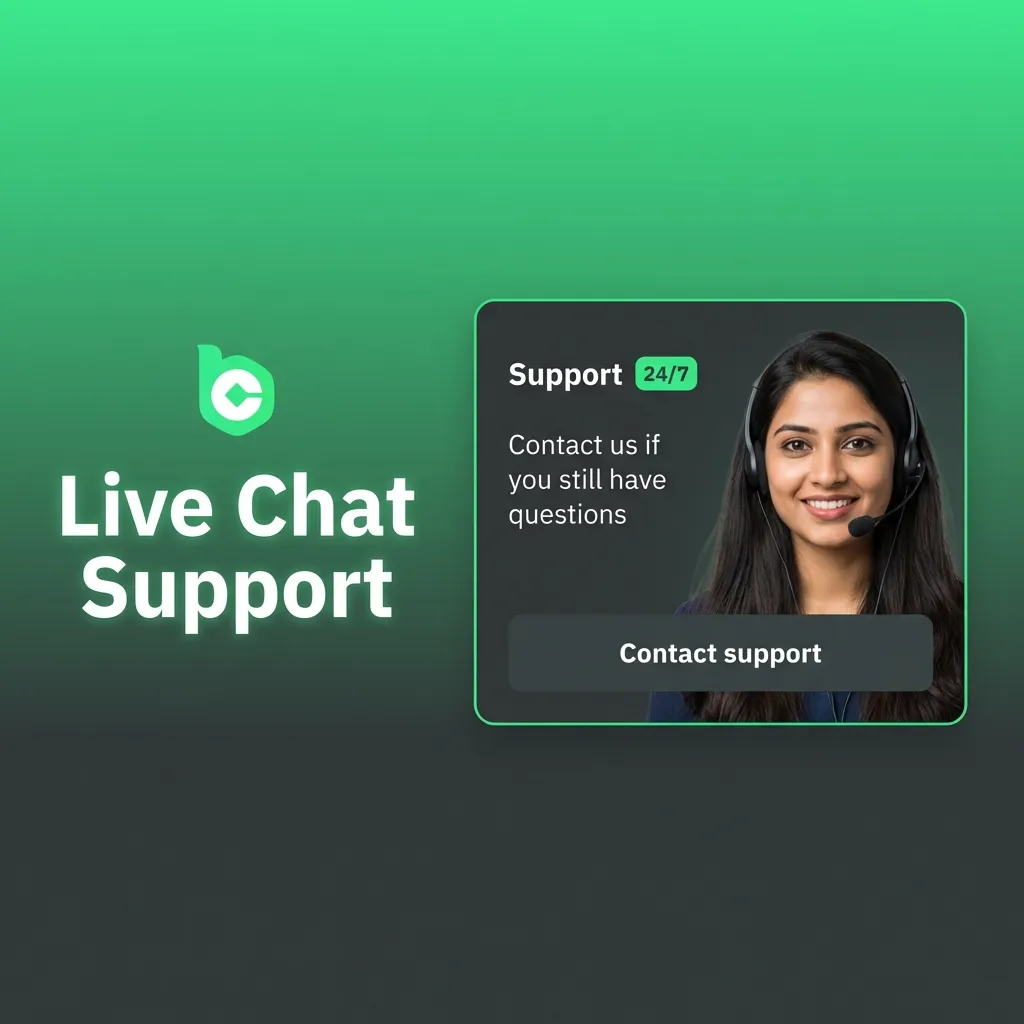 Customer support representative assisting user through live chat interface on website or mobile app
