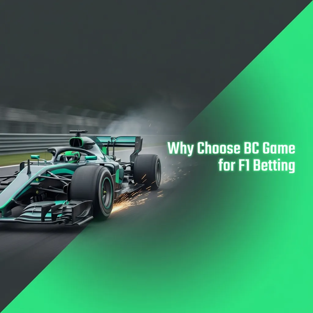 BC Game platform showing F1 betting options including live races, competitive odds, and multiple payment methods for Indian users